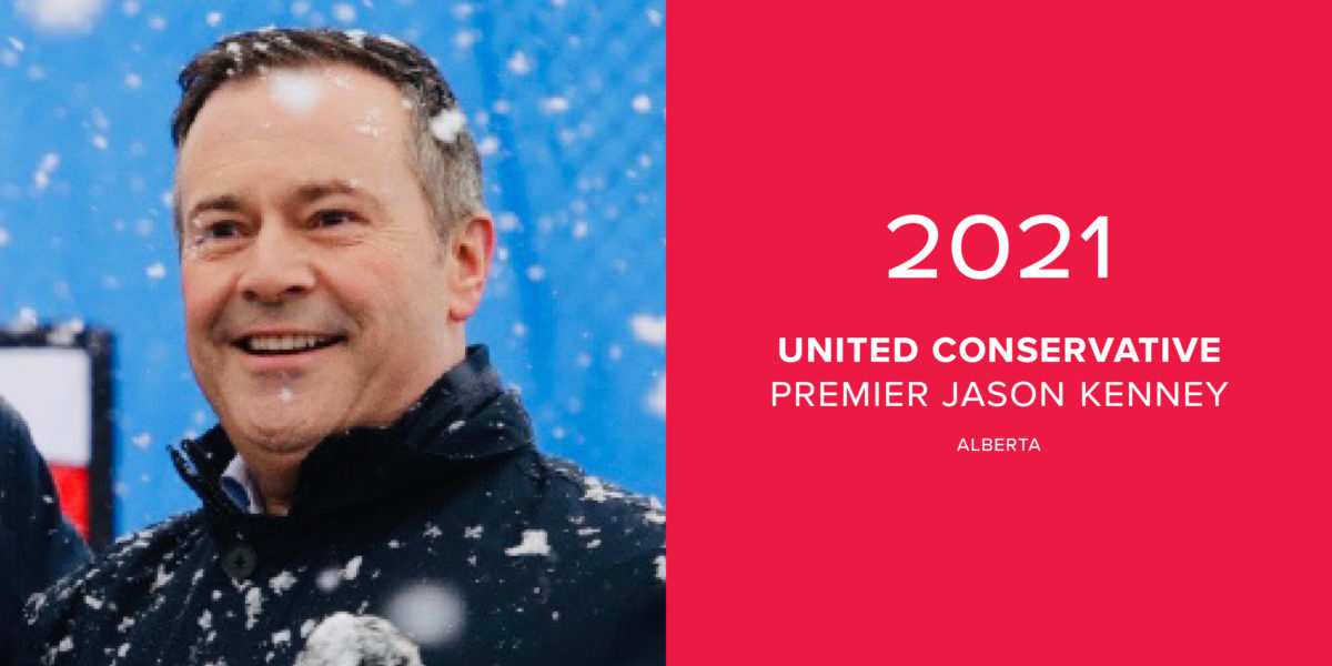 2021: United Conservative, Premier Jason Kenney